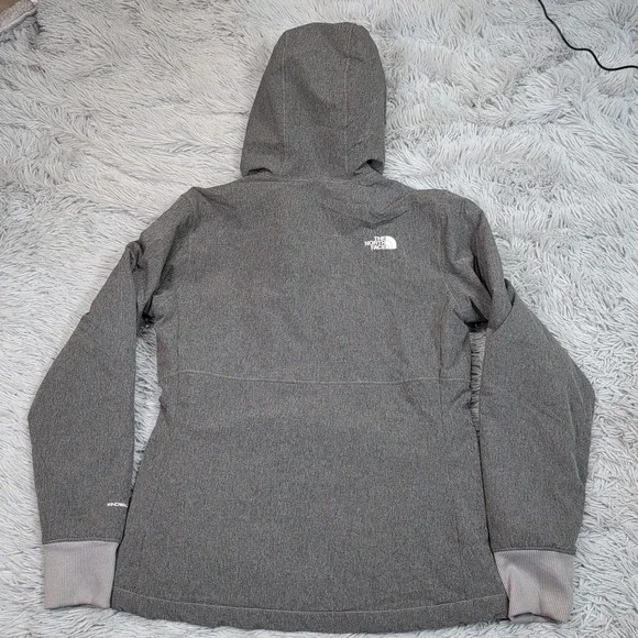 The North Face Jacket Womens S Gray Zip Up Pockets Gorpcore Hoodie Fleece Lined - Picture 2 of 14